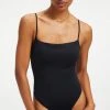 GOOD AMERICAN Bodysuits SCUBA SPAGHETTI BODYSUIT | BLACK001