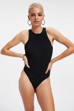 Outlet ⭐ GA-SALE Bodysuits HIGH RIBBED BODYSUIT | BLACK001 💯 15 GA-SALE Bodysuits HIGH RIBBED BODYSUIT | BLACK001