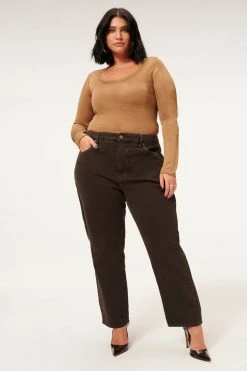 GA-SALE Bodysuits SCOOP NECK SHEER BODY | PALE GOLD001