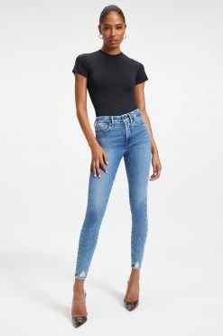 GOOD AMERICAN SCUBA TEE BODY | BLACK001 Bodysuits