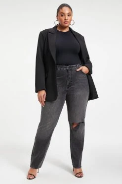 GOOD AMERICAN SCUBA TEE BODY | BLACK001 Bodysuits