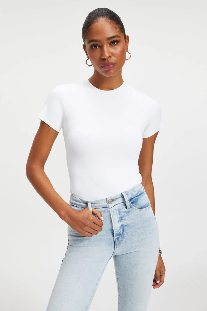 Brand new ✨ GOOD AMERICAN SCUBA TEE BODY | WHITE001 👍 1 GOOD AMERICAN SCUBA TEE BODY | WHITE001