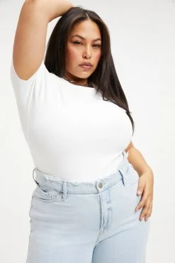 Brand new ✨ GOOD AMERICAN SCUBA TEE BODY | WHITE001 👍 21 GOOD AMERICAN SCUBA TEE BODY | WHITE001