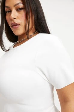 Brand new ✨ GOOD AMERICAN SCUBA TEE BODY | WHITE001 👍 19 GOOD AMERICAN SCUBA TEE BODY | WHITE001