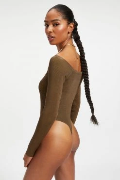 GA-SALE Bodysuits KNIT SCOOP BODYSUIT | FOG001
