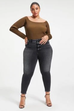 GA-SALE Bodysuits KNIT SCOOP BODYSUIT | FOG001