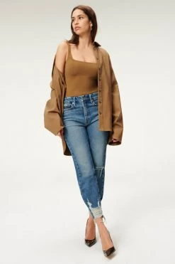 GA-SALE Bodysuits MODERN TANK BODY | SEPIA001