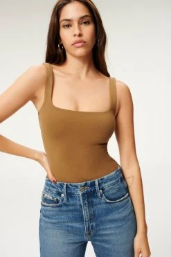 GA-SALE Bodysuits MODERN TANK BODY | SEPIA001