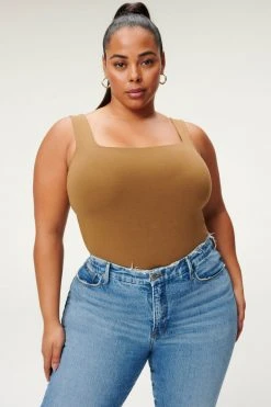 GA-SALE Bodysuits MODERN TANK BODY | SEPIA001