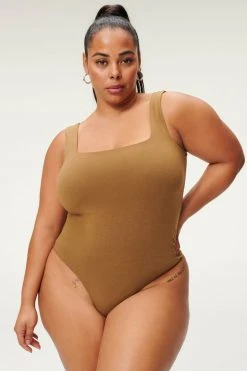 GA-SALE Bodysuits MODERN TANK BODY | SEPIA001