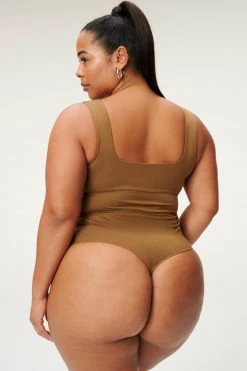 GA-SALE Bodysuits MODERN TANK BODY | SEPIA001