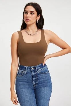 GOOD AMERICAN SCUBA MODERN TANK BODYSUIT | FOG001 Bodysuits