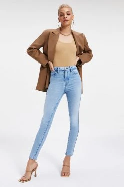 GOOD AMERICAN Bodysuits SCUBA MODERN TANK BODYSUIT | PECAN001