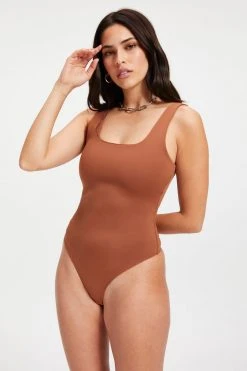 GOOD AMERICAN SCUBA MODERN TANK BODYSUIT | RUST001 Bodysuits