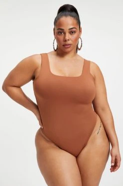 GOOD AMERICAN SCUBA MODERN TANK BODYSUIT | RUST001 Bodysuits