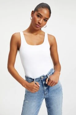 Cheapest ๐ GOOD AMERICAN Bodysuits SCUBA MODERN TANK BODYSUIT | WHITE001 ๐ 15 GOOD AMERICAN Bodysuits SCUBA MODERN TANK BODYSUIT | WHITE001