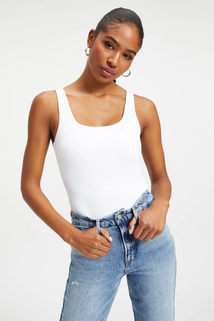 Cheapest ๐ GOOD AMERICAN Bodysuits SCUBA MODERN TANK BODYSUIT | WHITE001 ๐ 5 GOOD AMERICAN Bodysuits SCUBA MODERN TANK BODYSUIT | WHITE001