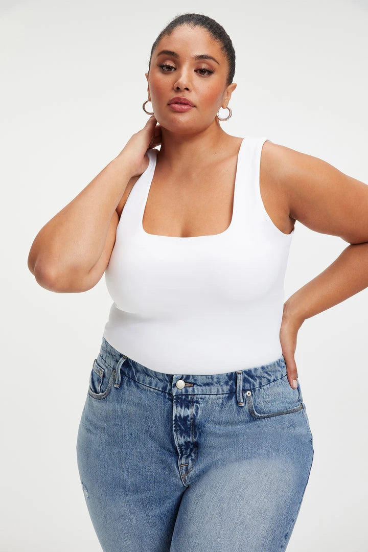 Cheapest ๐ GOOD AMERICAN Bodysuits SCUBA MODERN TANK BODYSUIT | WHITE001 ๐ 1 GOOD AMERICAN Bodysuits SCUBA MODERN TANK BODYSUIT | WHITE001