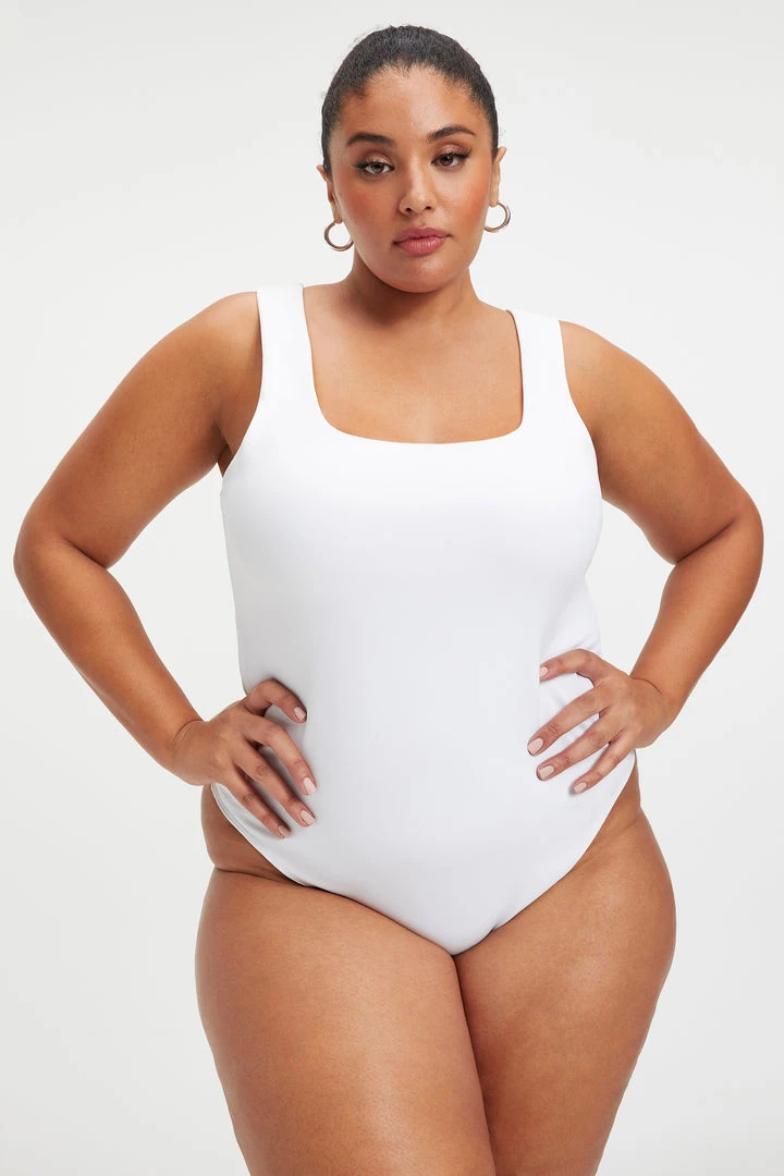 Cheapest ๐ GOOD AMERICAN Bodysuits SCUBA MODERN TANK BODYSUIT | WHITE001 ๐ 3 GOOD AMERICAN Bodysuits SCUBA MODERN TANK BODYSUIT | WHITE001