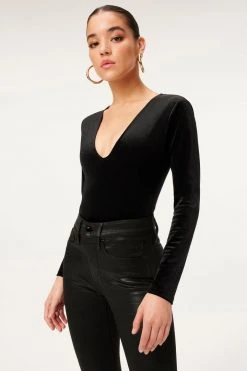 GA-FINAL VELVET DEEP V BODY | BLACK001