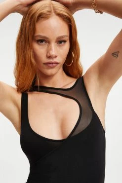 Coupon 👏 GOOD AMERICAN THE CUT LAYERED BODYSUIT | BLACK001 Bodysuits ✔️ 20 GOOD AMERICAN THE CUT LAYERED BODYSUIT | BLACK001 Bodysuits