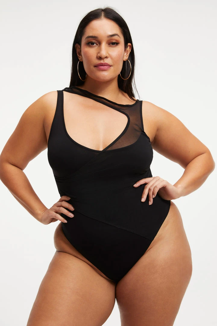 Coupon 👏 GOOD AMERICAN THE CUT LAYERED BODYSUIT | BLACK001 Bodysuits ✔️ 5 GOOD AMERICAN THE CUT LAYERED BODYSUIT | BLACK001 Bodysuits