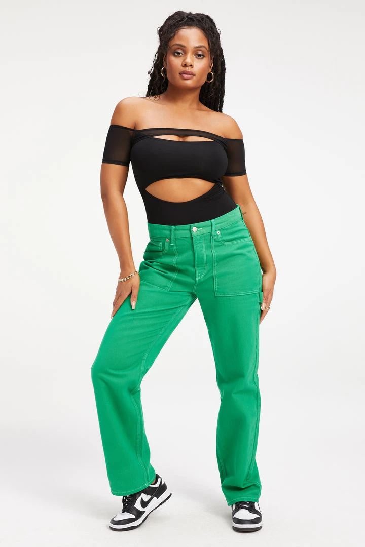 Outlet ⌛ GOOD AMERICAN OFF SHOULDER CUT BODYSUIT | BLACK001 ⭐ 3 GOOD AMERICAN OFF SHOULDER CUT BODYSUIT | BLACK001