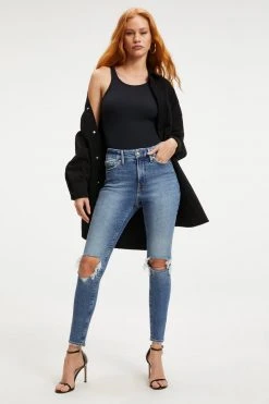 GOOD AMERICAN RACERBACK TANK BODYSUIT | BLACK001 Bodysuits