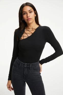 Coupon ๐ GOOD AMERICAN GOOD TOUCH SHOULDER LACE BODYSUIT | BLACK001 Bodysuits โค๏ธ 15 GOOD AMERICAN GOOD TOUCH SHOULDER LACE BODYSUIT | BLACK001 Bodysuits