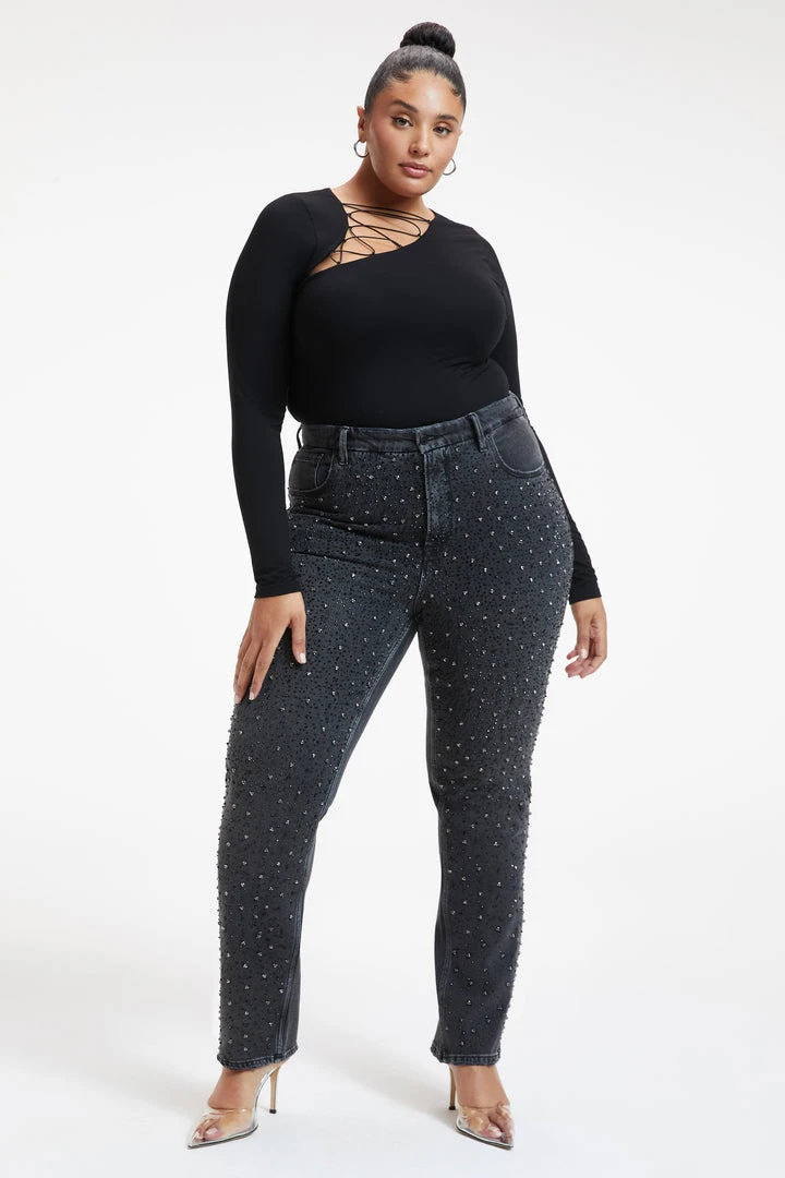 Coupon ๐ GOOD AMERICAN GOOD TOUCH SHOULDER LACE BODYSUIT | BLACK001 Bodysuits โค๏ธ 8 GOOD AMERICAN GOOD TOUCH SHOULDER LACE BODYSUIT | BLACK001 Bodysuits