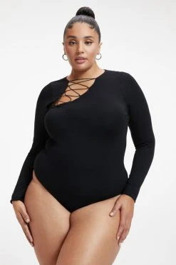 Coupon ๐ GOOD AMERICAN GOOD TOUCH SHOULDER LACE BODYSUIT | BLACK001 Bodysuits โค๏ธ 19 GOOD AMERICAN GOOD TOUCH SHOULDER LACE BODYSUIT | BLACK001 Bodysuits