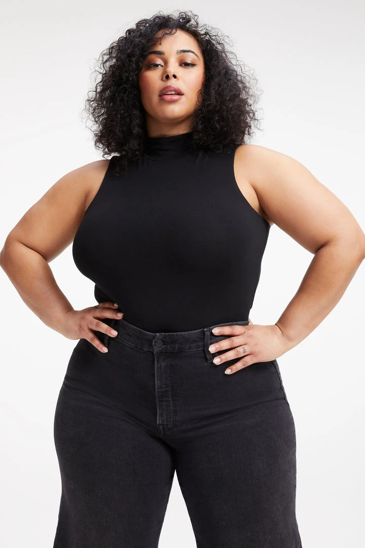 Top 10 💯 GOOD AMERICAN Bodysuits GOOD TOUCH SLEEVELESS TURTLENECK BODY | BLACK001 ✔️ 1 GOOD AMERICAN Bodysuits GOOD TOUCH SLEEVELESS TURTLENECK BODY | BLACK001
