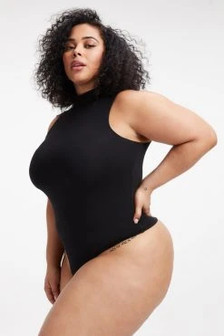 Top 10 💯 GOOD AMERICAN Bodysuits GOOD TOUCH SLEEVELESS TURTLENECK BODY | BLACK001 ✔️ 11 GOOD AMERICAN Bodysuits GOOD TOUCH SLEEVELESS TURTLENECK BODY | BLACK001