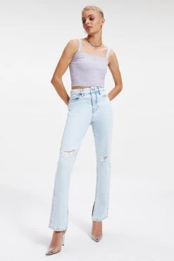 GOOD AMERICAN GOOD BOY | INDIGO042 High Waisted