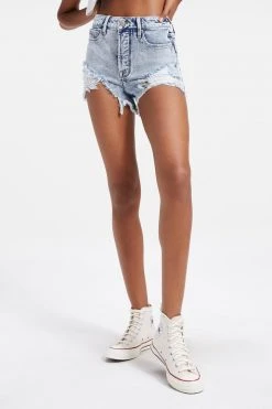 GOOD AMERICAN THE BOMBSHELL SHORT | INDIGO053 High Waisted