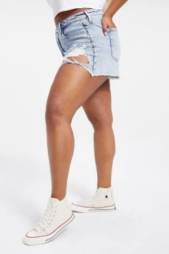 GOOD AMERICAN THE BOMBSHELL SHORT | INDIGO053 High Waisted