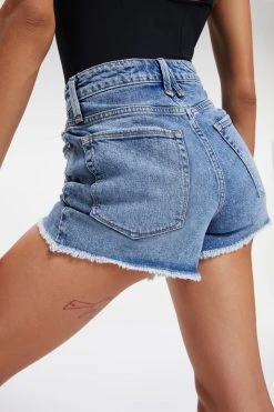 GA-SALE High Waisted THE BOMBSHELL SHORT | INDIGO095