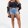 GA-SALE High Waisted THE BOMBSHELL SHORT | INDIGO095
