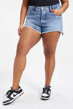 GA-SALE High Waisted THE BOMBSHELL SHORT | INDIGO095