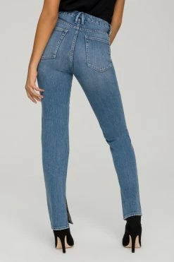 GA-SALE High Waisted GOOD BOY EXPOSED BUTTON | BLUE657