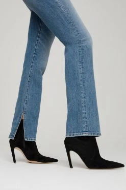 GA-SALE High Waisted GOOD BOY EXPOSED BUTTON | BLUE657