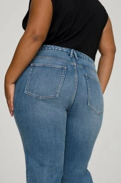 GA-SALE High Waisted GOOD BOY EXPOSED BUTTON | BLUE657