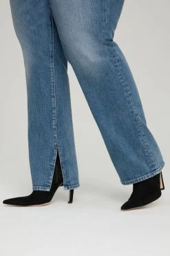 GA-SALE High Waisted GOOD BOY EXPOSED BUTTON | BLUE657