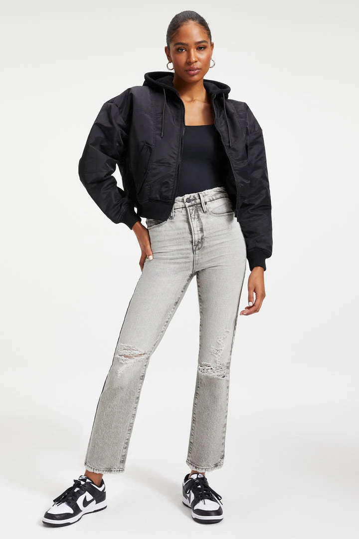 Best Sale 😍 GOOD AMERICAN GOOD BOY | BLACK266 High Waisted ✨ 6 GOOD AMERICAN GOOD BOY | BLACK266 High Waisted