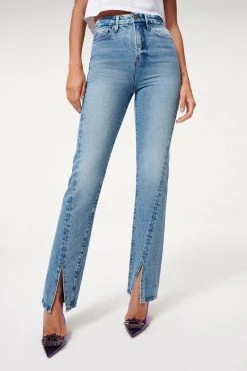 GA-SALE High Waisted GOOD BOY TWIST SLIT 32” | BLUE875