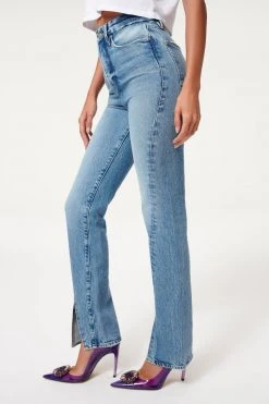 GA-SALE High Waisted GOOD BOY TWIST SLIT 32” | BLUE875