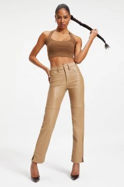 GOOD AMERICAN BETTER THAN LEATHER GOOD BOY | WARM CARAMEL003