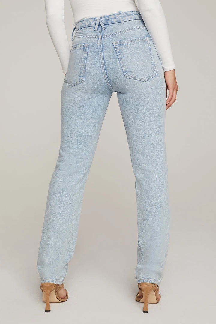 Discount ❤️ GOOD AMERICAN High Waisted GOOD BOY | BLUE643 ⌛ 4 GOOD AMERICAN High Waisted GOOD BOY | BLUE643