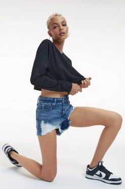 GOOD AMERICAN BOMBSHELL SHORT | BLUE646