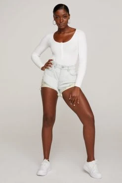 GA-SALE High Waisted BOMBSHELL SHORT | BLUE648